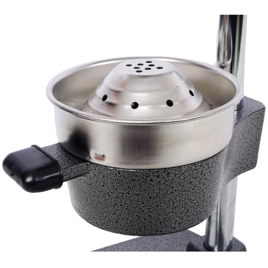 Cast Iron Citrus Juicer , Extra-Large Commercial Grade Manual Hand Press , Heavy Duty Countertop Squeezer for Fresh Orange Juice ,grey color