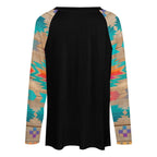 Baha Ranch Western Native Wolf Long Sleeve Tee Baha Ranch Western Wear