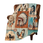 Baha Ranch Bohemian Dreams Minky Soft Throw Blanket 60" X 80" Made in America Baha Ranch Western Wear