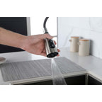Single Handle Stainless Steel Kitchen Sink Faucet with Pull Down Sprayer