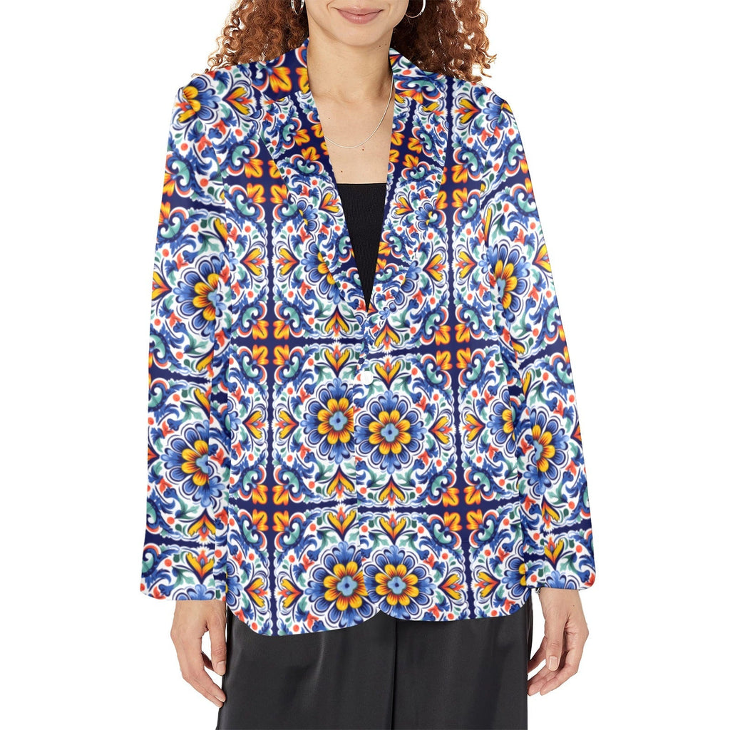 Baha Ranch Blues Talavera Women's Blazer Baha Ranch Western Wear