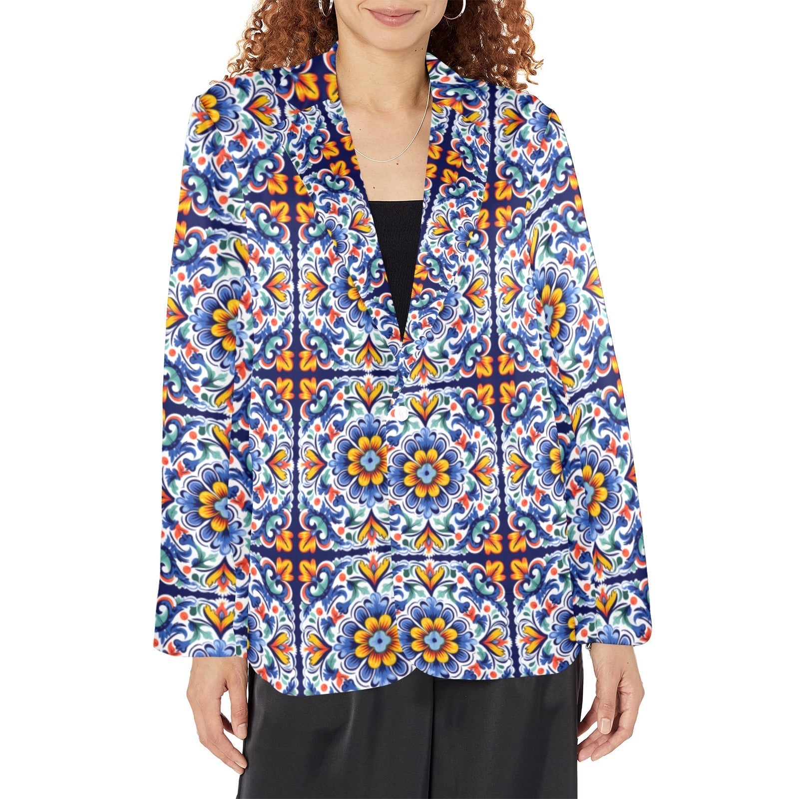 Baha Ranch Blues Talavera Women's Blazer Baha Ranch Western Wear
