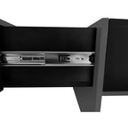 ON-TREND Unique Design Coffee Table with 4 Hidden Storage Compartments, Square Cocktail Table with Extendable Sliding Tabletop, UV High-gloss Design Center Table for Living Room, 31.5'x 31.5'