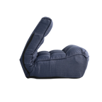 Single sofa reclining chair Japanese chair lazy sofa tatami balcony reclining chair leisure sofa adjustable chair,Navy