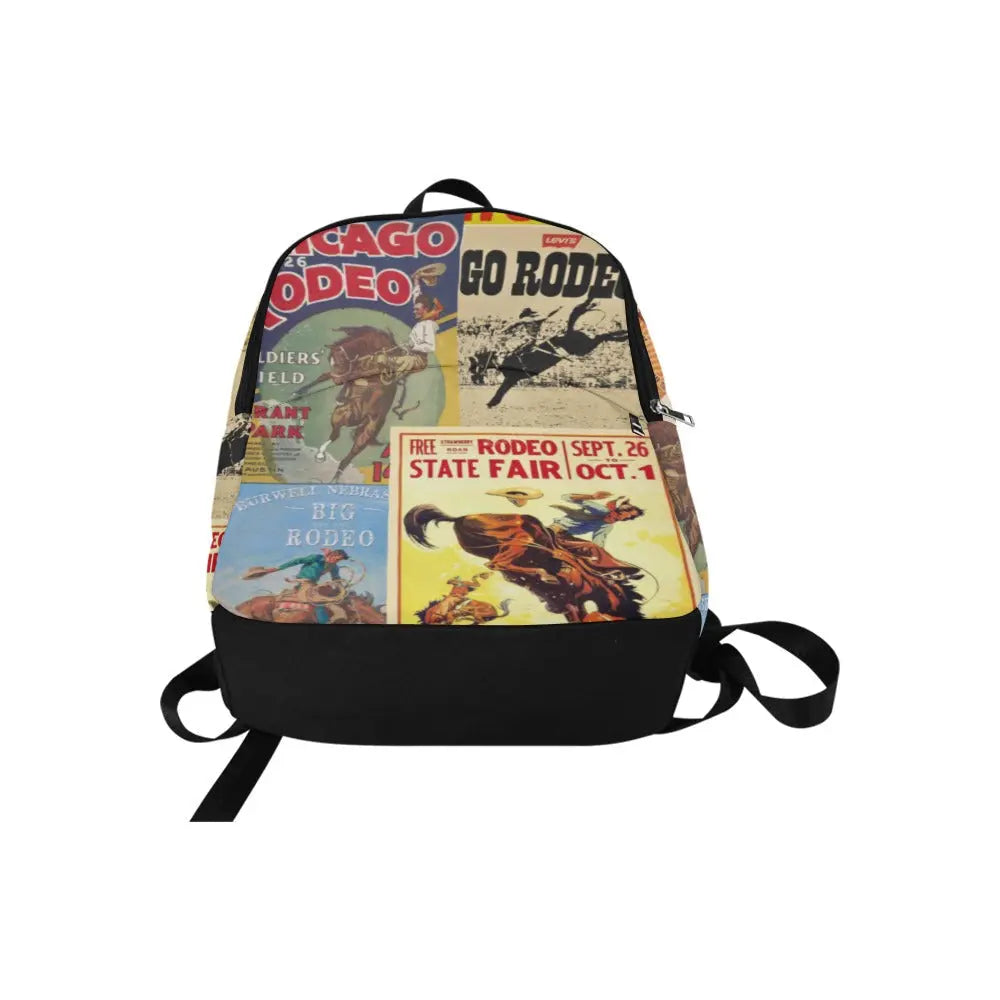 Vintage Rodeo Poster Backpack Baha Ranch Western Wear