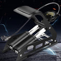 Dual-Cylinder Foot Pump 160PSI for Bicycles Balls Scooter Inflator Pump