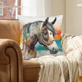 Baha Ranch War Pony Horse Velvety Soft Pillow Cover Made in America Baha Ranch Western Wear