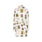 Baha Ranch Vintage Cowgirl Collage Women's Western Bath Robe Baha Ranch Western Wear