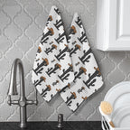 Cowboy Cactus Set of 2 Kitchen Dish Towels Made in America Baha Ranch Western Wear