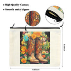 Floral Cowboy Boots Cosmetic Bag  Pack of 5 Made in America Baha Ranch Western Wear