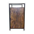 Rustic Brown Wooden Cat Litter Box Enclosure, Spacious Hidden Cat Litter Box with Scratching Mat Furniture for Bedroom, Bathroom, Living Room-31.9'x17.7'x31.4', 61 lbs