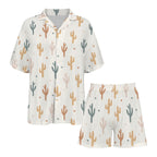 Baha Ranch Cactus Print Women's Pajama set Made in America Baha Ranch Western Wear