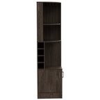 Seattle Bar Cabinet, Eight Bottle Cubbies, Two Large Open Shelves