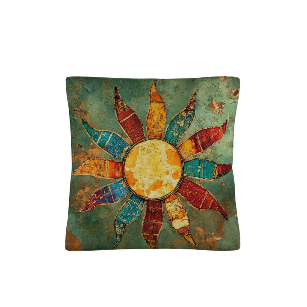 Colores de Mexico Sun Face Throw Pillow Case Made in America Baha Ranch Western Wear