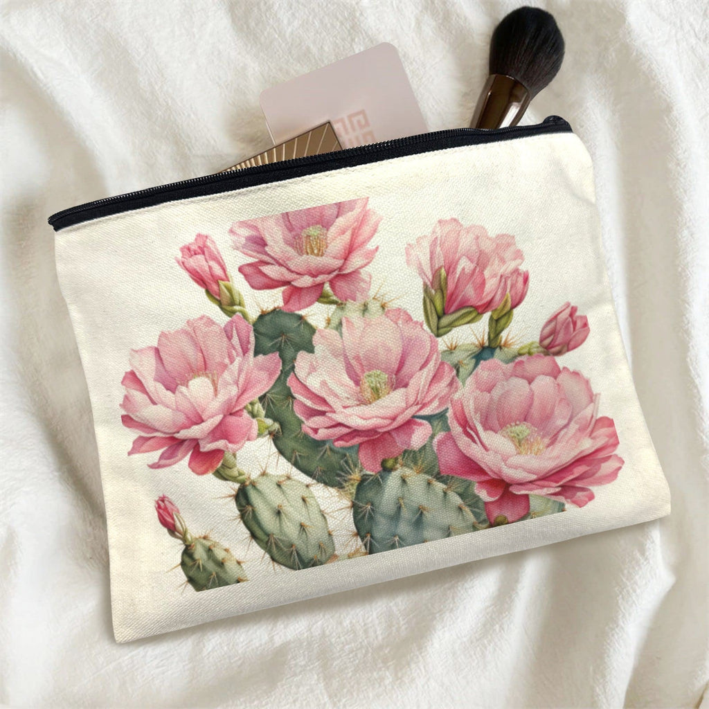 Cactus Flower Cosmetic Bag Pack of 5 Made in America Baha Ranch Western Wear