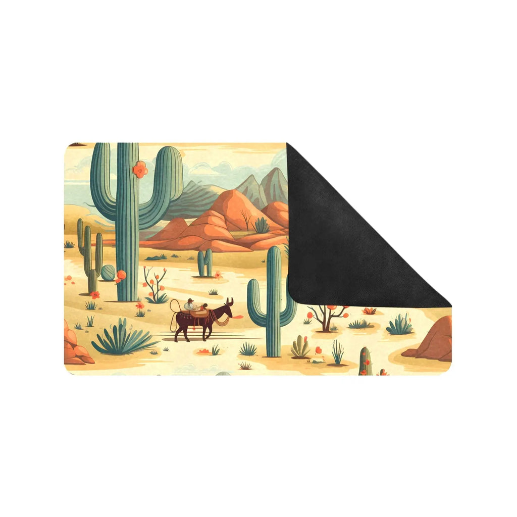 Desert Oasis Floor Mat 30" x 18" Made in America Baha Ranch Western Wear