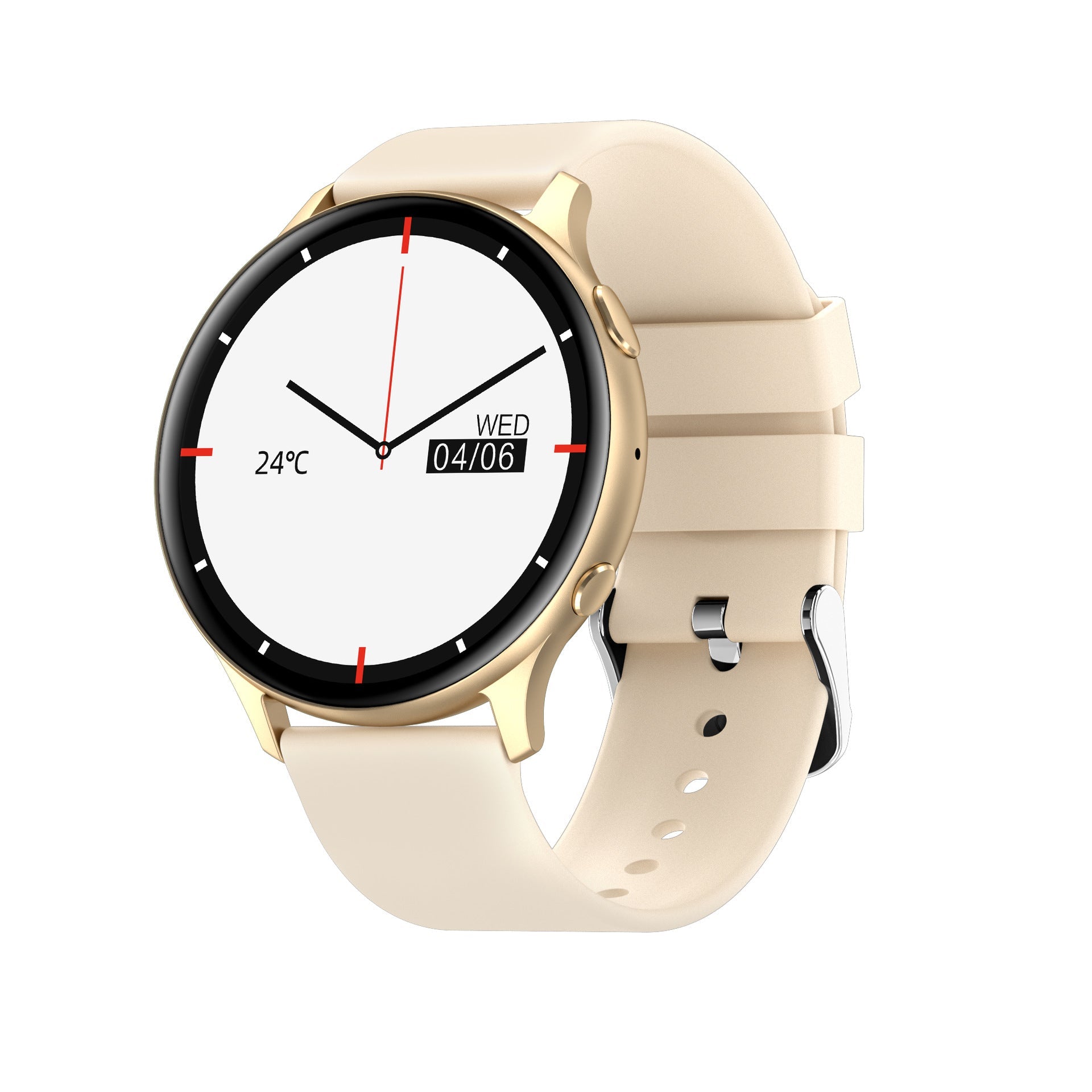 Smart Bluetooth Call Heart Rate Body Temperature Voice Assistant Watch