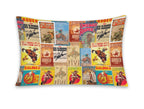 Baha Ranch Vintage Rodeo Poster Pillow Case Made in America Baha Ranch Western Wear