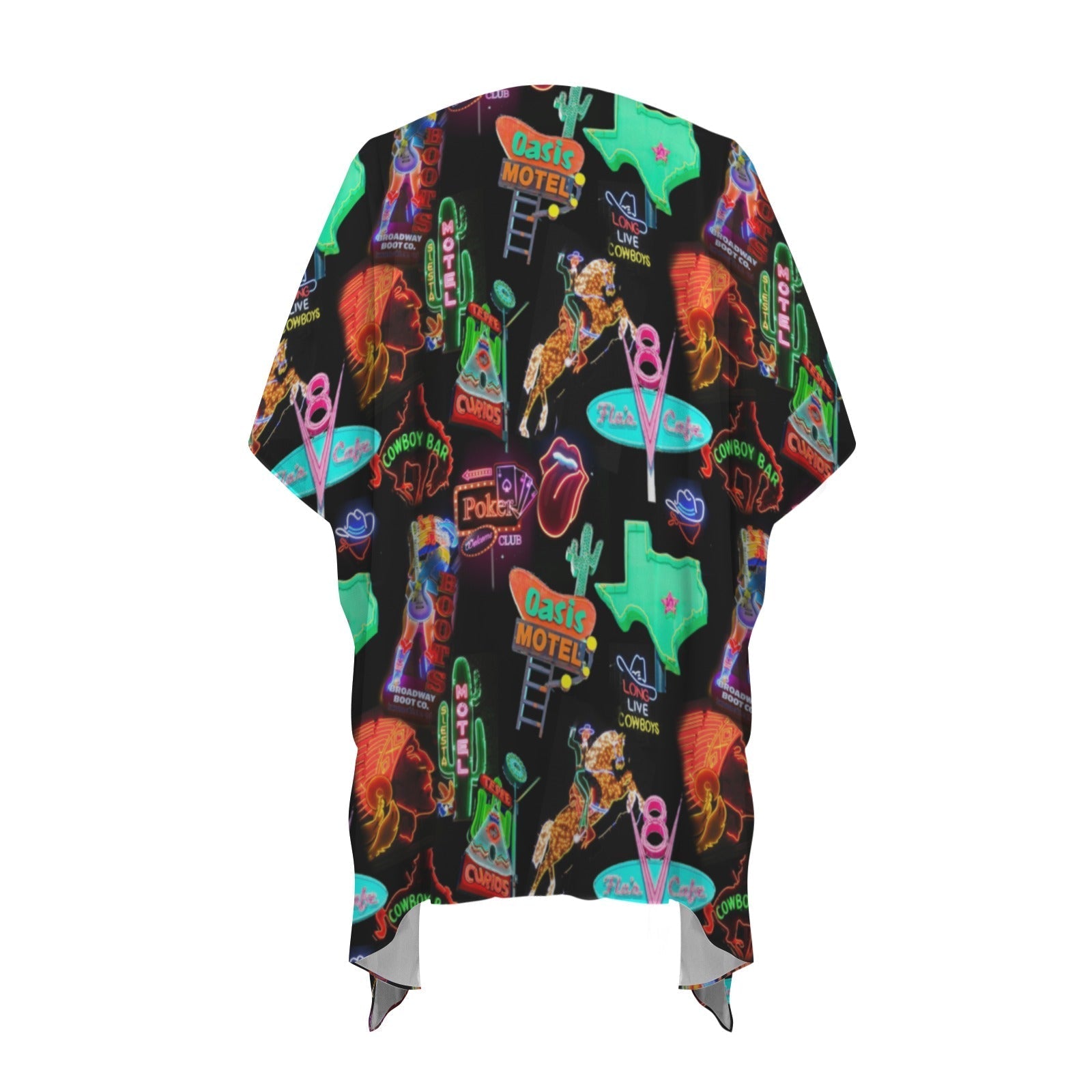 Baha Ranch Neon Vegas Duster Kimono Coverup Baha Ranch Western Wear