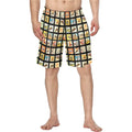 Vintage Cowboy Collage Western Men's Swim Trunk Shorts Baha Ranch Western Wear