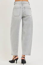 RISEN Slouchy Cropped Barrel Jeans