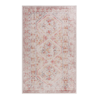 NAAR MAVAL Beige Washable Rug 5x8 Area Rug (Beige, 5' x 8')