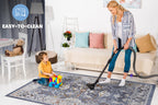 NAAR PAYAS Collection 2X3 Blue / Traditional Doormat Rug