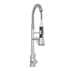 Bothwa Home CUPC Certified 19' Single Handle Kitchen Faucet ( Brushed Nickel Finish)