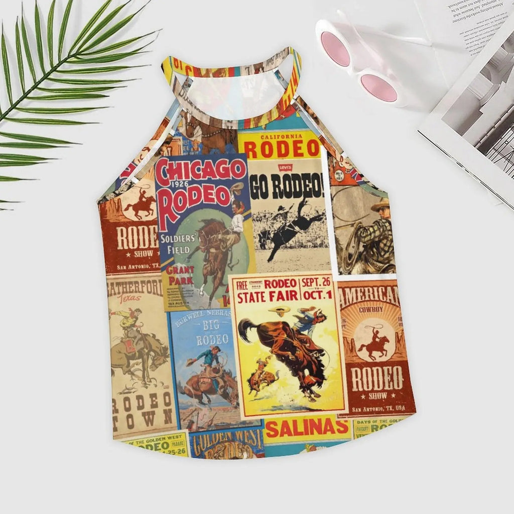 Baha Ranch Vintage Rodeo Poster Tank Top Baha Ranch Western Wear