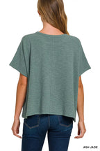 Zenana Cotton Slub Oversize Tee