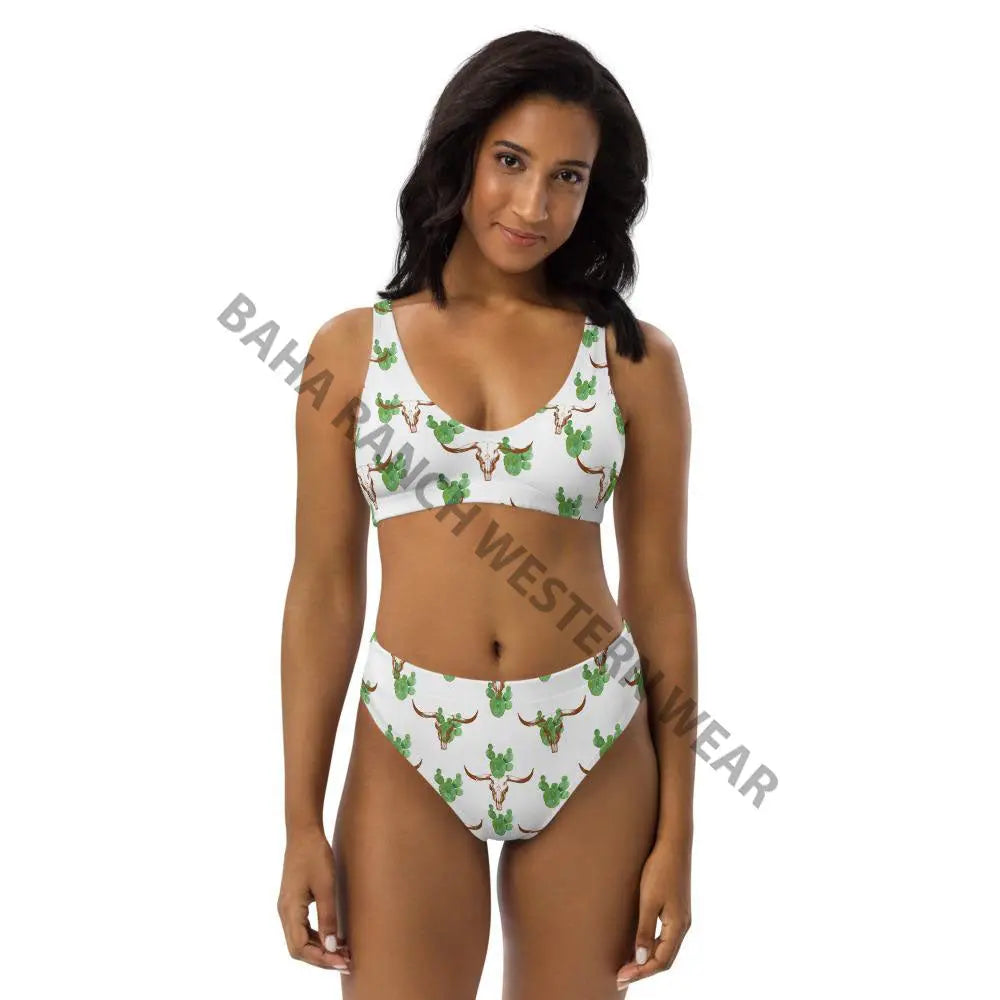 Yeehaw Cactus Bullhead Bikini Baha Ranch Western Wear