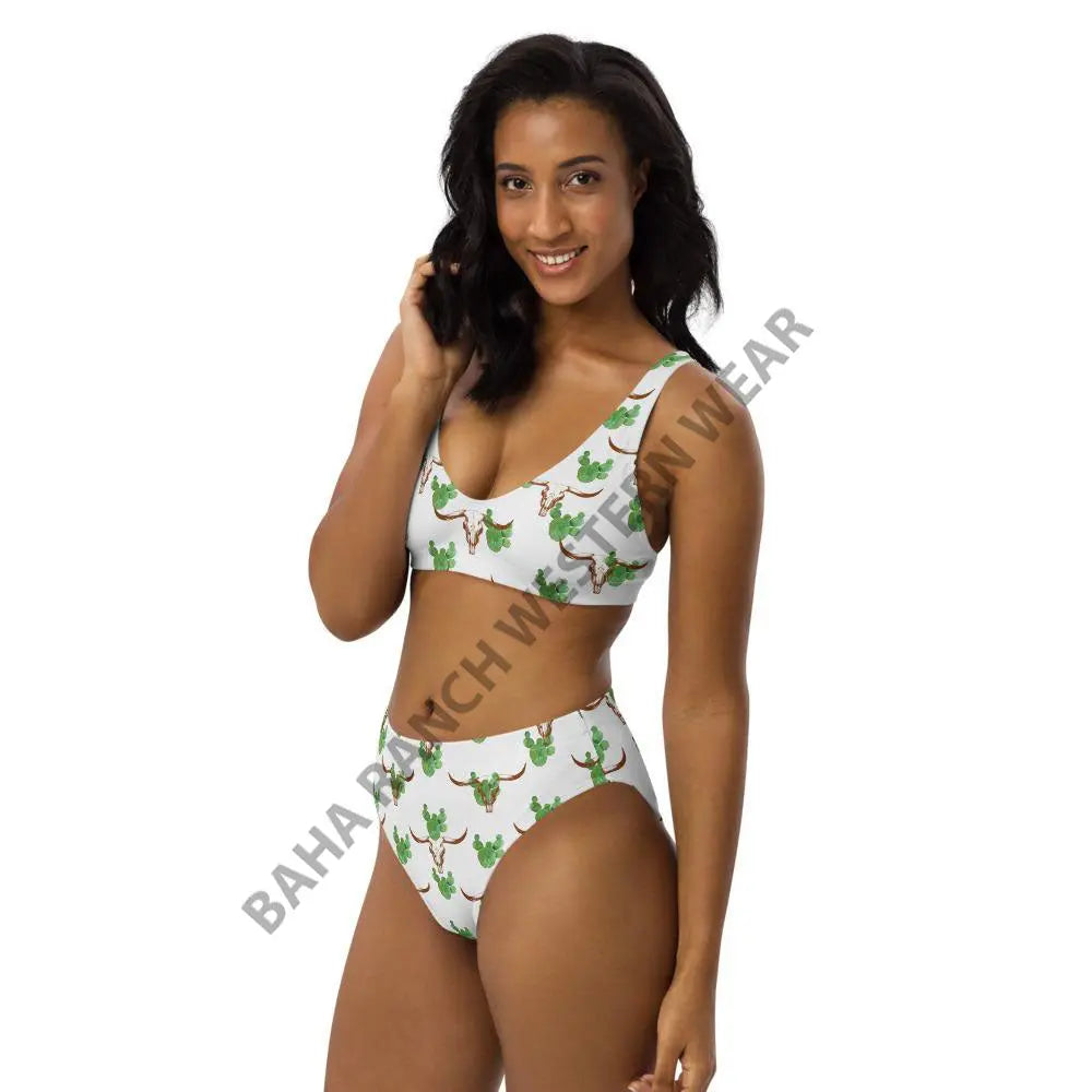 Yeehaw Cactus Bullhead Bikini Baha Ranch Western Wear