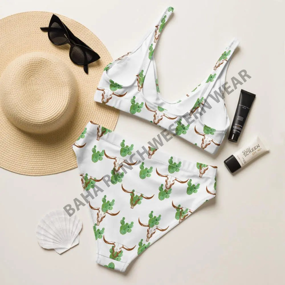 Yeehaw Cactus Bullhead Bikini Baha Ranch Western Wear