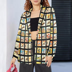 Baha Ranch Vintage Cowboy Collage Women's Western Blazer Baha Ranch Western Wear