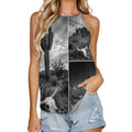 Baha Ranch Black White Desert Tank Top Baha Ranch Western Wear