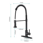 Pull down Single Handle Spring Kitchen Faucet