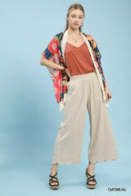 Umgee Pinstripe Wide Leg Pants