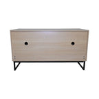 Modern Wooden Cat House with Scratching Mat - 47.64' x 21.46' x 25.98', 76.4 lbs
