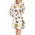 Baha Ranch Vintage Cowgirl Collage Women's Western Bath Robe Baha Ranch Western Wear