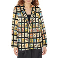 Baha Ranch Vintage Cowboy Collage Women's Western Blazer Baha Ranch Western Wear