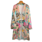 Baha Ranch Retro Pop Western Collage Lightweight Cardigan Baha Ranch Western Wear