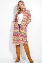 Aztec Hooded Cardigan Made in America Baha Ranch Western Wear