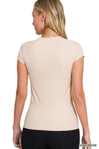 Zenana Interlock Short Sleeve Top