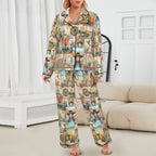Baha Ranch Colores de Mexico Pictures of the Southwest Satin Pajamas Baha Ranch Western Wear