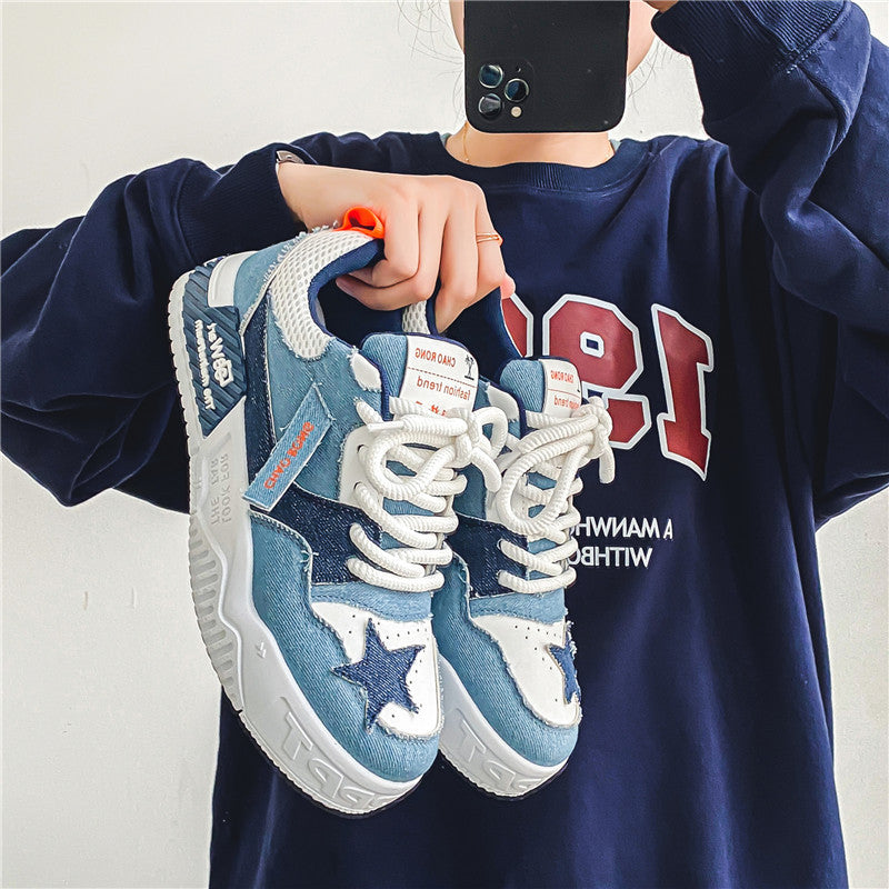 New cool urban Black Breathable Casual Shoes five star shoes