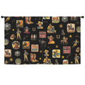 Vintage Cowboy Collage Western Curtains 52" x 63" Made in America Baha Ranch Western Wear