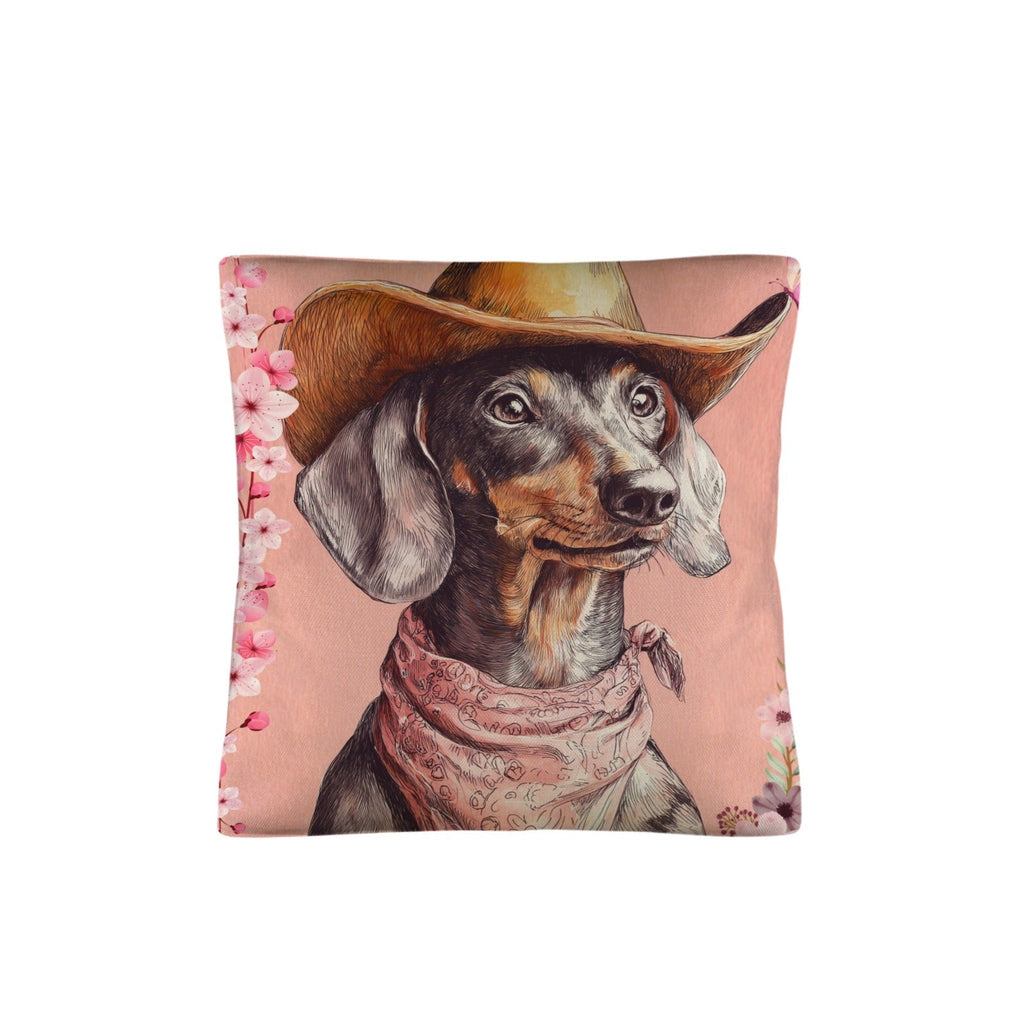 Danilo Painted Dachshund Pillow Case  Made in America Baha Ranch Western Wear