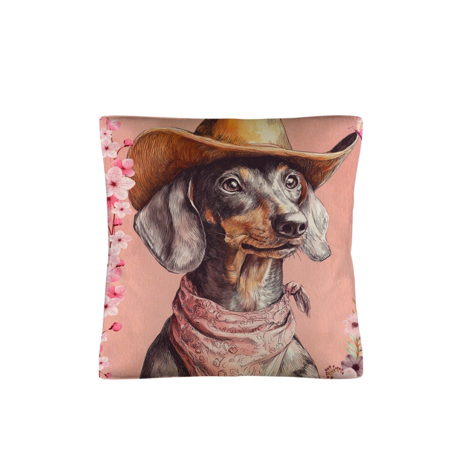 Danilo Painted Dachshund Pillow Case  Made in America Baha Ranch Western Wear