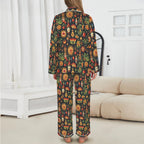 Baha Ranch Colores De Mexico - Mexican Culture Satin Pajamas Baha Ranch Western Wear