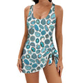 Baha Ranch All Turquoise Skirted Swimsuit Baha Ranch Western Wear